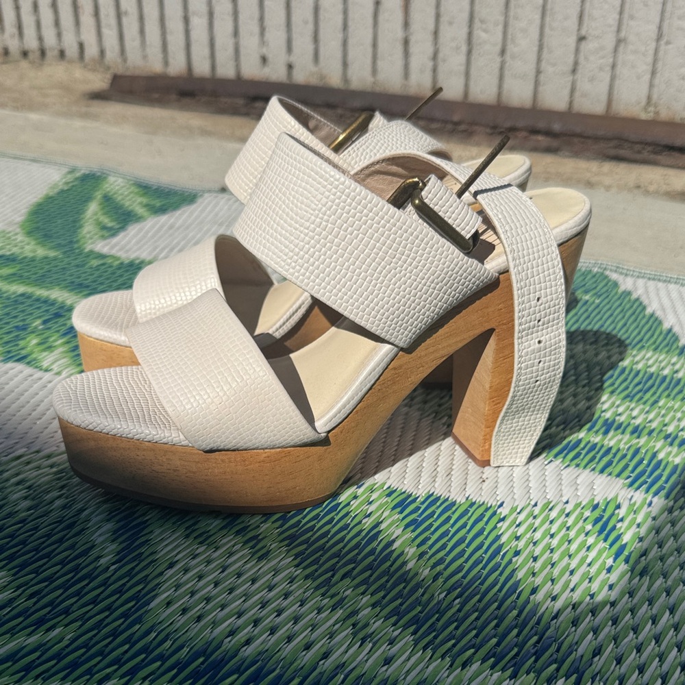 Charlotte Stone Cream Platform Sandals